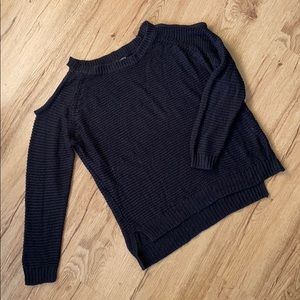 Cold shoulder sweater